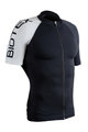 BIOTEX Cyklistický dres s krátkym rukávom - ULTRA - biela/čierna