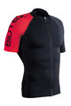 BIOTEX Cyklistický dres s krátkym rukávom - ULTRA - čierna/červená