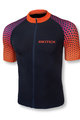 BIOTEX Cyklistický dres s krátkym rukávom - SMART - oranžová/čierna