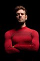 BIOTEX Cyklistické tričko s dlhým rukávom - 3D TURTLENECK - červená