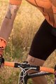 BIOTEX Cyklistické rukavice krátkoprsté - MESH RACE  - čierna/oranžová