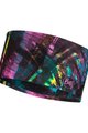 BUFF Cyklistická čelenka - COOLNET UV+® WIDE - ružová/čierna/žltá/modrá