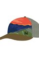 BUFF Cyklistická čiapka - TRUCKER PANORÁMA - oranžová/modrá/zelená