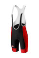 CASTELLI Cyklistické nohavice krátke s trakmi - EVOLUZIONE 2.0 - čierna/červená