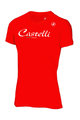 CASTELLI Cyklistické tričko s krátkym rukávom - CLASSIC W - červená