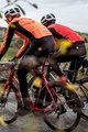 CASTELLI Cyklistická zateplená bunda - ALPHA ROS - červená/čierna
