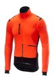 CASTELLI Cyklistická zateplená bunda - ALPHA ROS - oranžová/čierna