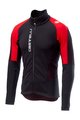 CASTELLI Cyklistická zateplená bunda - MORTIROLO V - červená/čierna