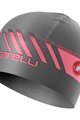 CASTELLI Cyklistická čiapka - ARRIVO 3 THERMO - šedá/ružová