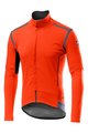 CASTELLI Cyklistická zateplená bunda - PERFETTO ROS CONVERT - oranžová