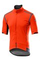 CASTELLI Cyklistická zateplená bunda - PERFETTO ROS CONVERT - oranžová