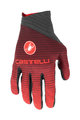 CASTELLI Cyklistické rukavice dlhoprsté - CW 6.1 CROSS - červená