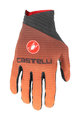 CASTELLI Cyklistické rukavice dlhoprsté - CW 6.1 CROSS - oranžová
