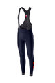 CASTELLI Cyklistické nohavice dlhé s trakmi - VELOCISSIMO 4 WINTER - modrá