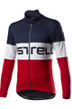 CASTELLI Cyklistická zateplená bunda - PROLOGO WINTER - modrá/biela/červená