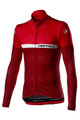 CASTELLI Cyklistický dres s dlhým rukávom zimný - MARINAIO LONG - červená/biela