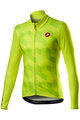 CASTELLI Cyklistický dres s dlhým rukávom zimný - CUBI LONG - žltá