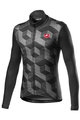 CASTELLI Cyklistický dres s dlhým rukávom zimný - CUBI LONG - čierna/šedá