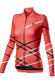 CASTELLI Cyklistický dres s dlhým rukávom zimný - DIAGONAL LADY WINTER - ružová