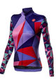 CASTELLI Cyklistický dres s dlhým rukávom zimný - TRIANGOLO MID LADY W - fialová/viacfarebná