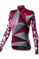 CASTELLI Cyklistický dres s dlhým rukávom zimný - TRIANGOLO MID LADY W - ružová/šedá