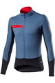 CASTELLI Cyklistická zateplená bunda - BETA RoS - svetlo modrá/čierna