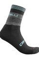 CASTELLI Cyklistické ponožky klasické - LINEA 15 WINTER - ružová/modrá