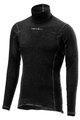 CASTELLI Cyklistické tričko s dlhým rukávom - FLANDERS WARM NECK - čierna