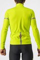 CASTELLI Cyklistický dres s dlhým rukávom zimný - FONDO 2 WINTER - žltá