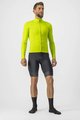 CASTELLI Cyklistický dres s dlhým rukávom zimný - PRO THERMAL - žltá