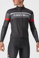 CASTELLI Cyklistický dres s dlhým rukávom zimný - PASSISTA - antracitová