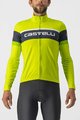 CASTELLI Cyklistický dres s dlhým rukávom zimný - PASSISTA - žltá