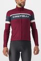 CASTELLI Cyklistický dres s dlhým rukávom zimný - PASSISTA - bordová