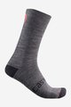 CASTELLI Cyklistické ponožky klasické - RACING STRIPE  - šedá