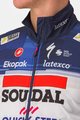 CASTELLI Cyklistická vesta - SOUDAL QUICK-STEP 23 - biela/modrá