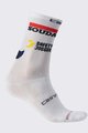 CASTELLI Cyklistické ponožky klasické - SOUDAL QUICK-STEP 23 - biela