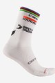 CASTELLI Cyklistické ponožky klasické - SOUDAL QUICK-STEP 23 - biela