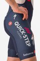 CASTELLI Cyklistické nohavice krátke s trakmi - SOUDAL QUICK-STEP 23 - modrá
