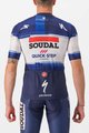 CASTELLI Cyklistický dres s krátkym rukávom - SOUDAL QUICK-STEP 23 - biela/modrá