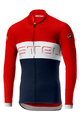 CASTELLI Cyklistický dres s dlhým rukávom letný - PROLOGO VI SUMMER - modrá/červená/béžová