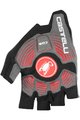 CASTELLI Cyklistické rukavice krátkoprsté - ROSSO CORSA ESPRESSO - červená/čierna