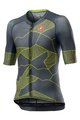CASTELLI Cyklistický dres s krátkym rukávom - CLIMBER'S 3.0 - šedá/žltá