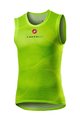 CASTELLI Cyklistické tričko bez rukávov - PRO MESH - žltá