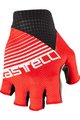 CASTELLI Cyklistické rukavice krátkoprsté - COMPETIZIONE - červená