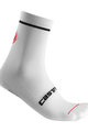 CASTELLI Cyklistické ponožky klasické - ENTRATA 13 - biela