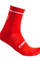 CASTELLI Cyklistické ponožky klasické - ENTRATA 13 - červená