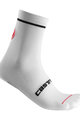 CASTELLI Cyklistické ponožky klasické - ENTRATA 9 - biela