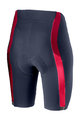 CASTELLI Cyklistické nohavice krátke bez trakov - VELOCISSIMA 2 LADY - modrá/ružová
