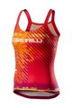 CASTELLI Cyklistické tielko - UPF0 LADY - viacfarebná/oranžová