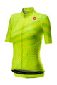 CASTELLI Cyklistický dres s krátkym rukávom - SUBLIME LADY - zelená/žltá